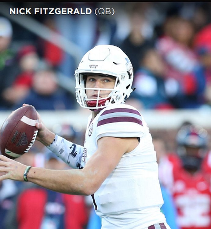 Nick Fitzgerald (Photos by KELLY PRINCE/MISSISSIPPI STATE ATHLETICS)