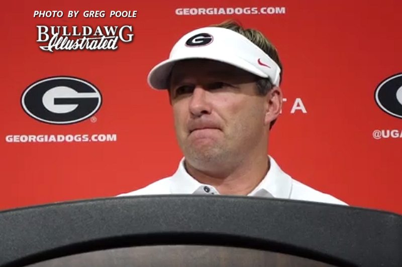 Kirby Smart during his post-Mississippi State game press conference