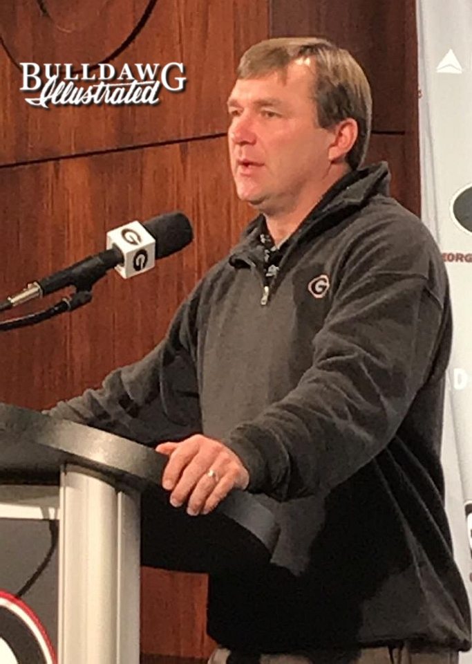 Kirby Smart during a Monday press conference 2017-OCT-09