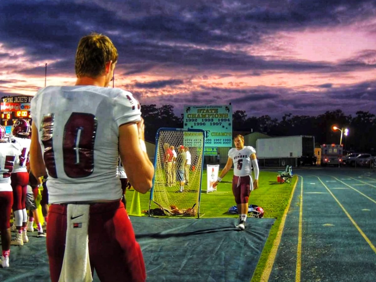 Dylan and Tyler Fromm Play Catch with Beautiful Sky as Backdrop