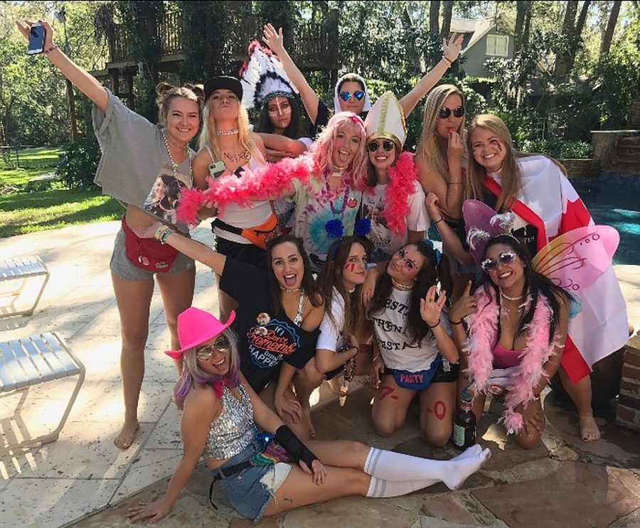 (top left to right) Patrica Froistad, Maggie Miller, Stefanie Genty, Caroline Worthy, Kayla Roling, Sara Weldon, Madison Riley, Laura McMullan, Shelli Herring, Bri Kreiger, Alyssa Alves, Gabby Boswell, Sara Piche