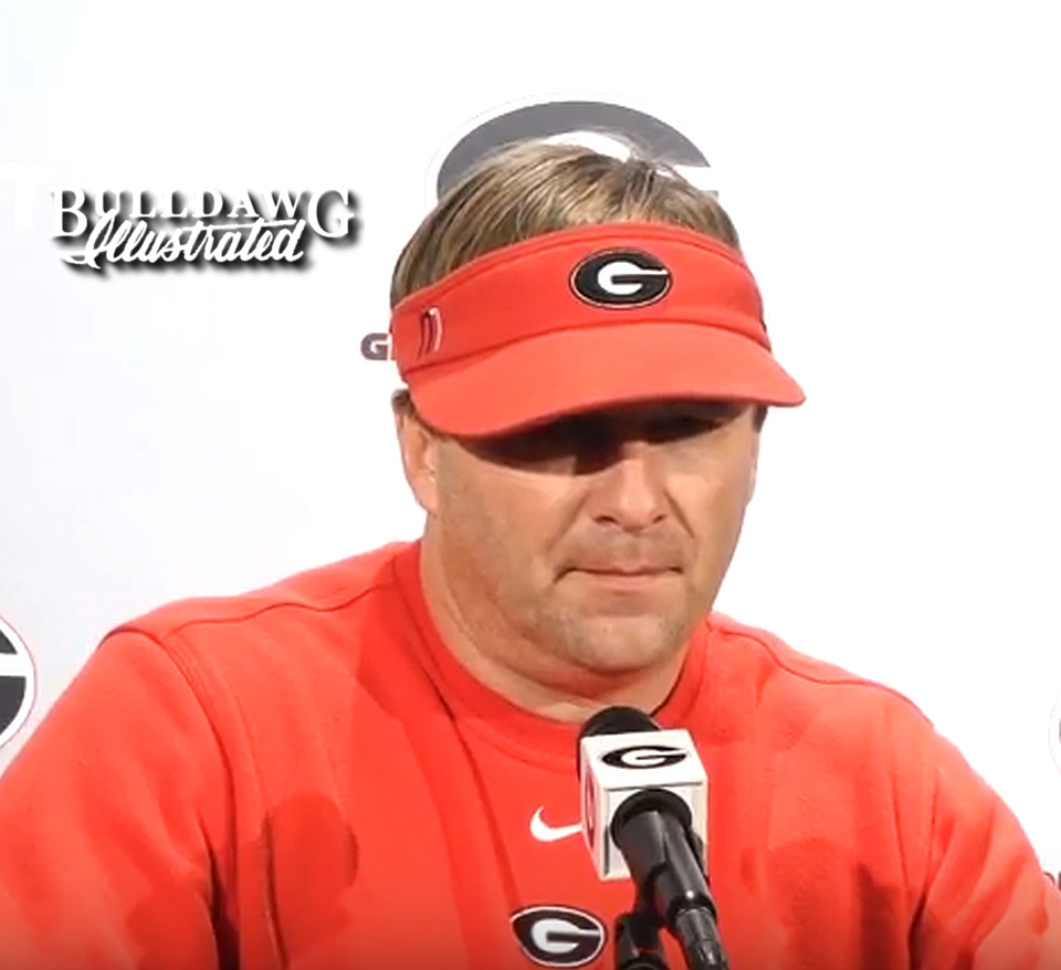 Kirby Smart during Tuesday's post-practice press conference