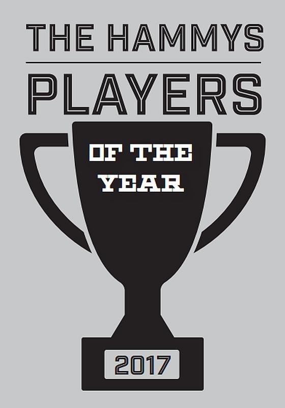 The 2017 Hammys players of the year graphic