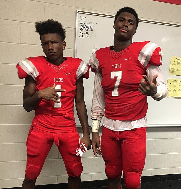 Braylen Weems (1) and Colby Wooden (7)  - Class of  2019, Archer High School -  (photo from Colby Wooden / Twitter)