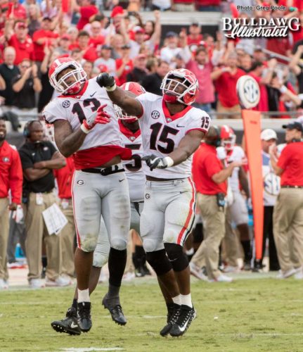 Jonathan Ledbetter and D'Andre Walker (15) – 2017 season rewind – Georgia vs. Florida