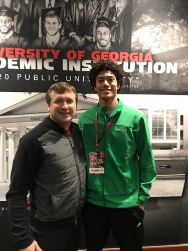 Kirby Smart and 2019 S Kyle Hamilton Photo @kham316 Twitter