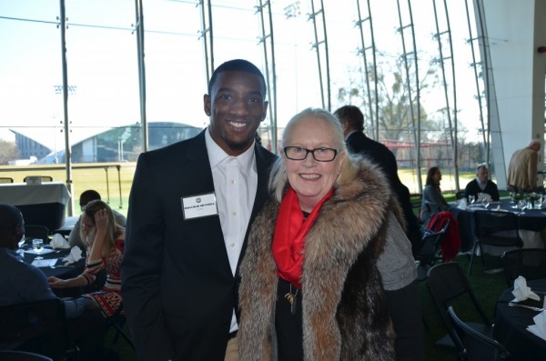 Malcolm Mitchell and Vickie Farmer