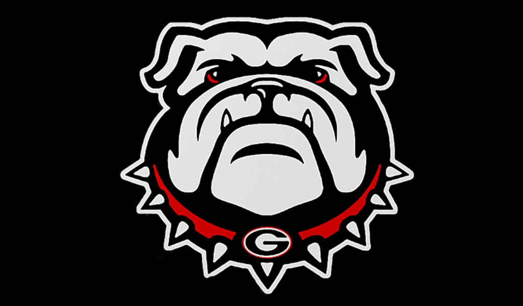 Georgia logo on black background. Edit by Bob Miller
