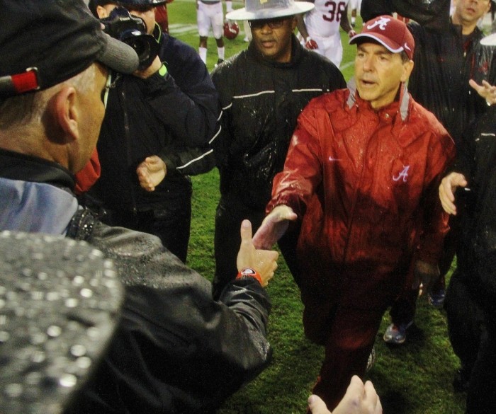 Saban shakes with CMR