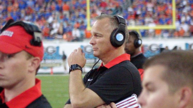 Mark Richt Second half - Georgia-Florida - 31-Oct-2015 (Photo by Bulldawg Illustrated's Greg Poole)