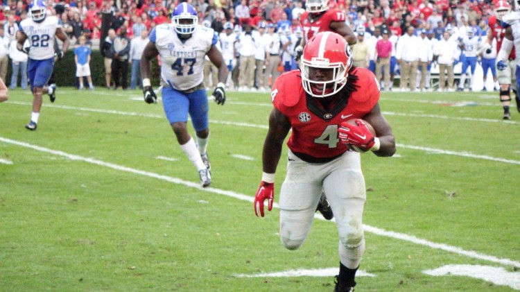 Keith Marshall - second half Kentucky vs. Georgia 07-Nov-2015