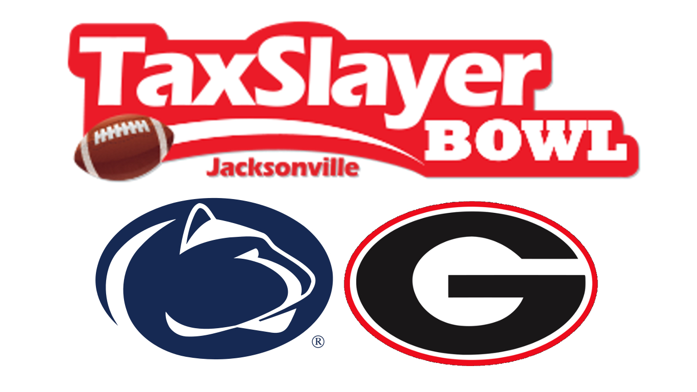 Game graphic - TaxSlayer Bowl 2015 - Penn State vs UGA