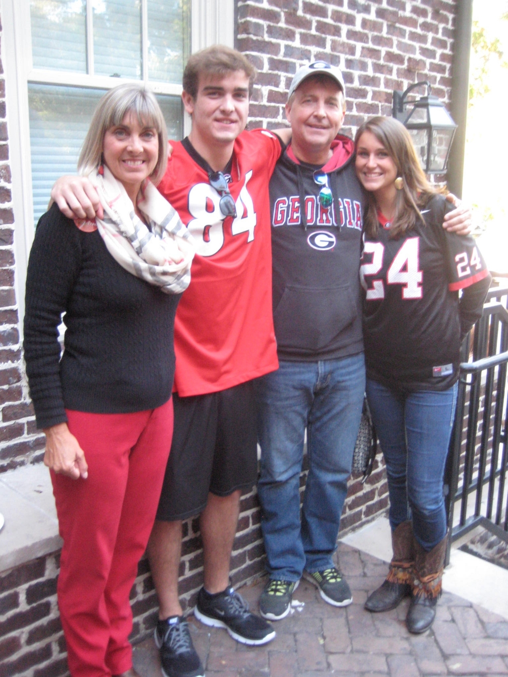 Lauriel, Jack, Arthur and Diana Marchesini - Mizzou vs. UGA - 17-Oct-2015 (Photo by Bulldawg Illustrated's Cheri and Vance Leavy)