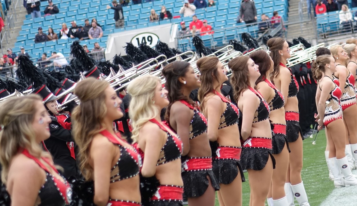 TaxSlayer Bowl pregame ceremonies 02-JAN-2016 (Photo by Greg Poole)