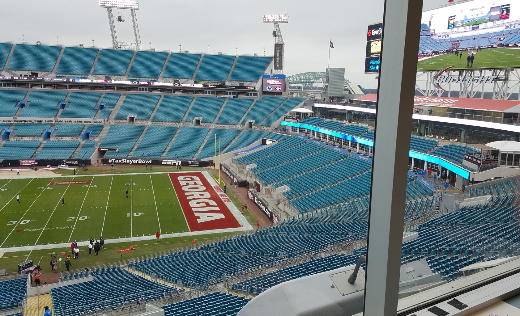 From the Press Box at Everbank Field - TaxSlayer Bowl - 02-JAN-2015 (Photo by Murray Poole)