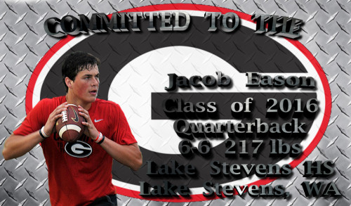 Jacob Eason - Committed To The G - edit 002 by Bob Miller
