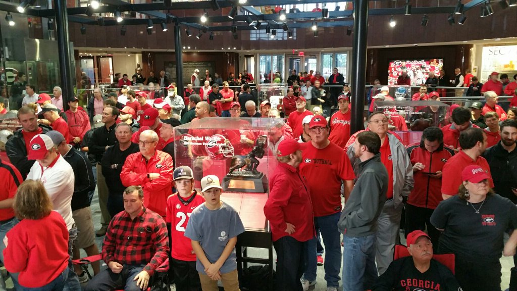 Georgia fans at Butts-Mehre for NSD 2016 (Photo by Bulldawg Illustrated's Greg Poole)