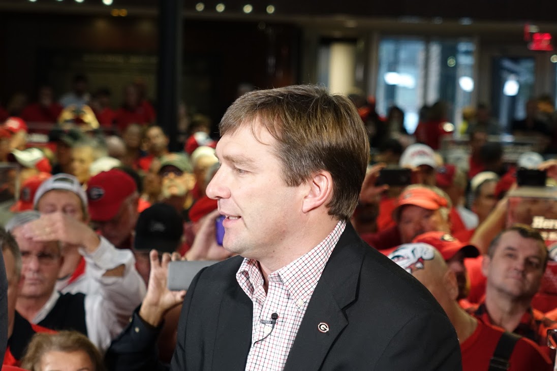 Coach Kirby Smart at Butts-Meher, Athens, GA - National Signing Day 2016 (Photo by Bulldawg Illustrated's Greg Poole)