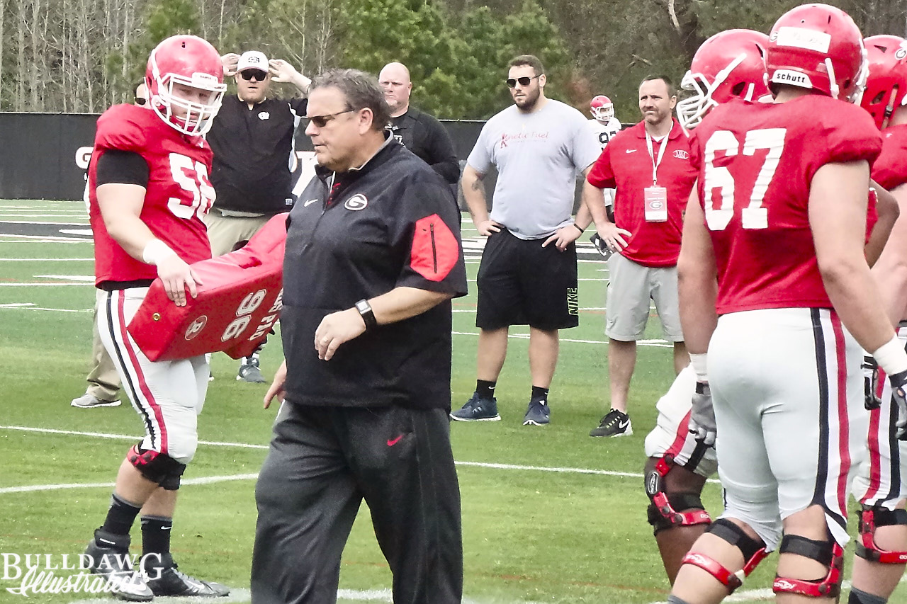 Offensive line coach Sam Pittman