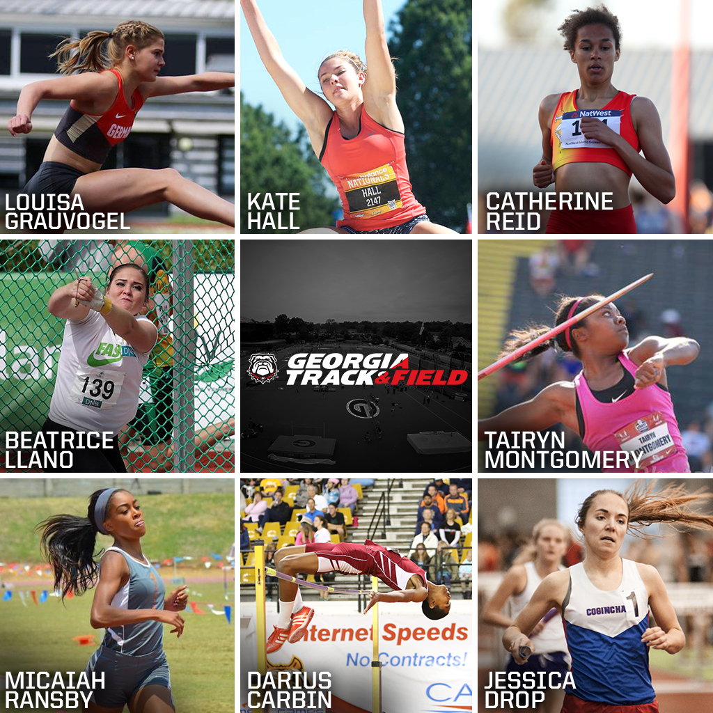 Top 8 Georgia Track and Field Signees (photo courtesy of UGA)