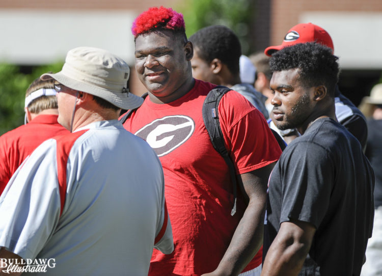 Jim Chaney, Netori Johnson and Elijah Holyfield