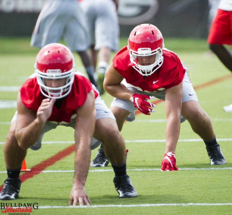 Jeb Blazevich (front) and Charlie Woerner