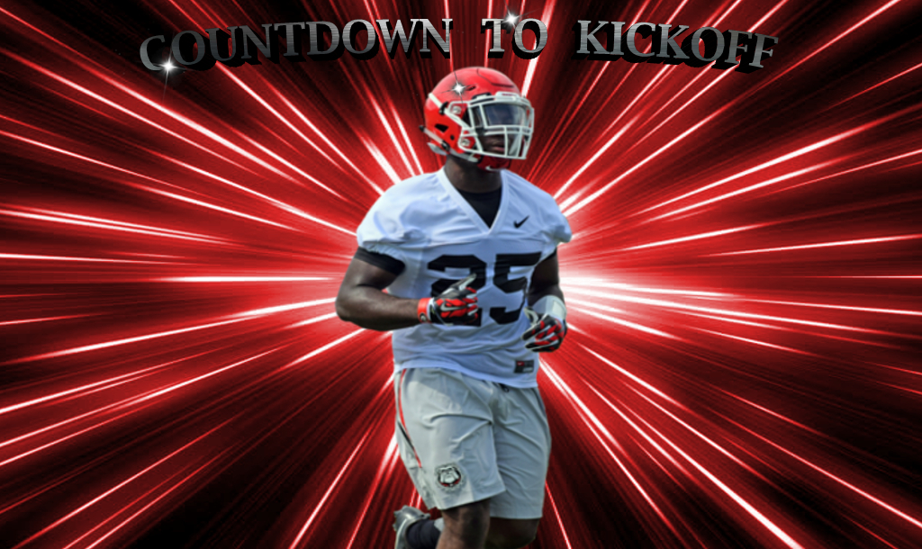 No.25 Jaleel Laguins, UGA freshman LB (photo courtesy of UGA, edit by Bob Miller)