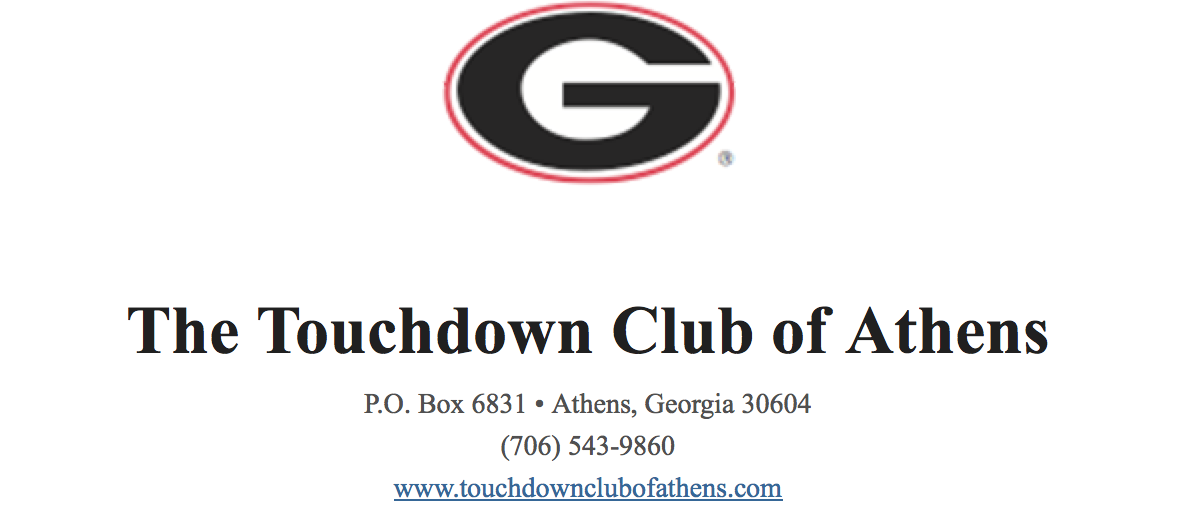 The Touchdown Club of Athens graphic