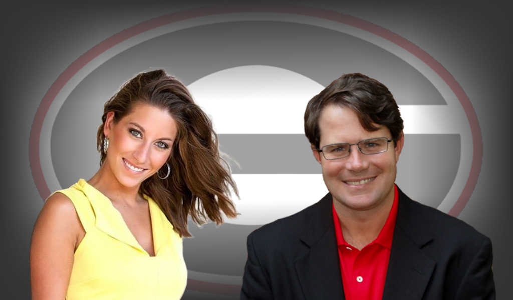 Football Forecast hosts Ella Dorsey (left) and Vance Leavy (right) [edit by Bob Miller]