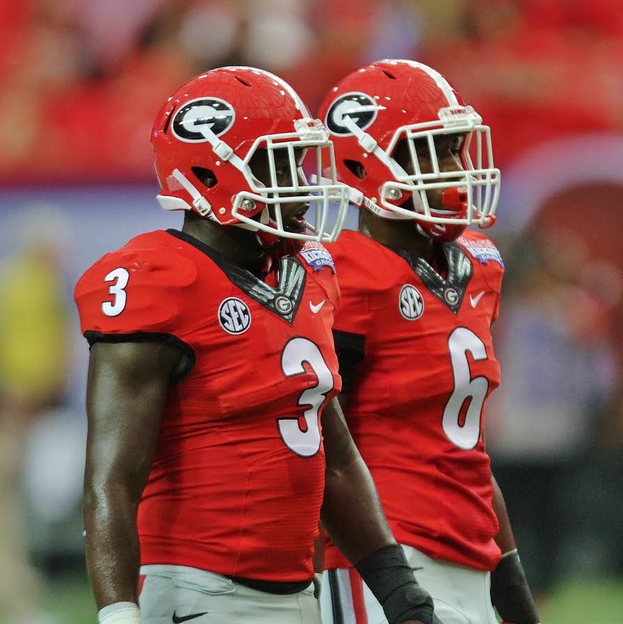 Roquan Smith (3) and Natrez Patrick (6)