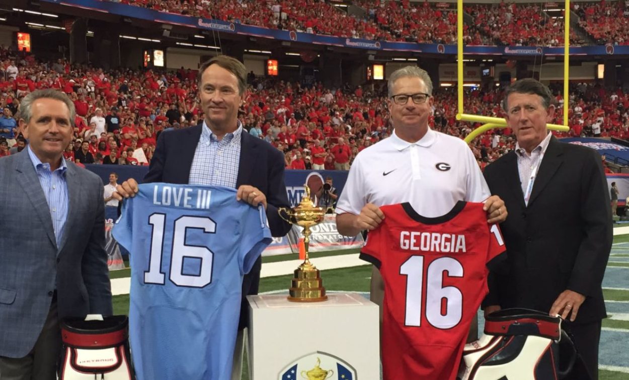Bubba Cunningham, Davis Love III, Kevin Butler and Greg McGarity