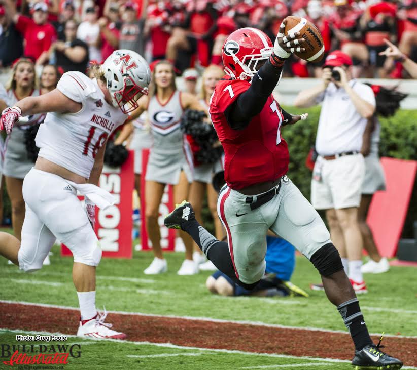 Lorenzo Carter with the scoop and score