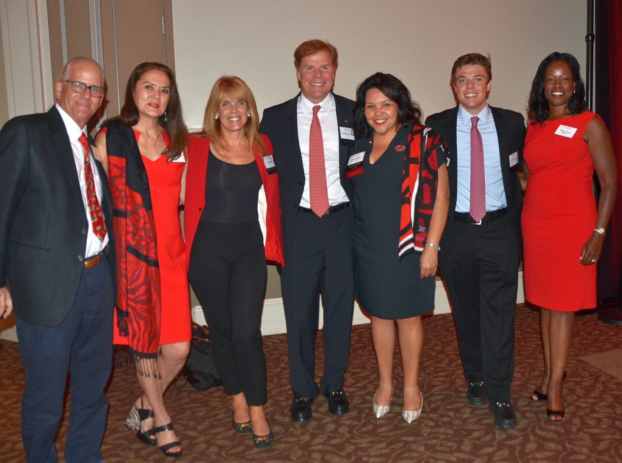 Chris and Beth Nelson, Laura and Rutherford Seydel, Santhia Curtis, John Seydel and Andrea Smart Nelson