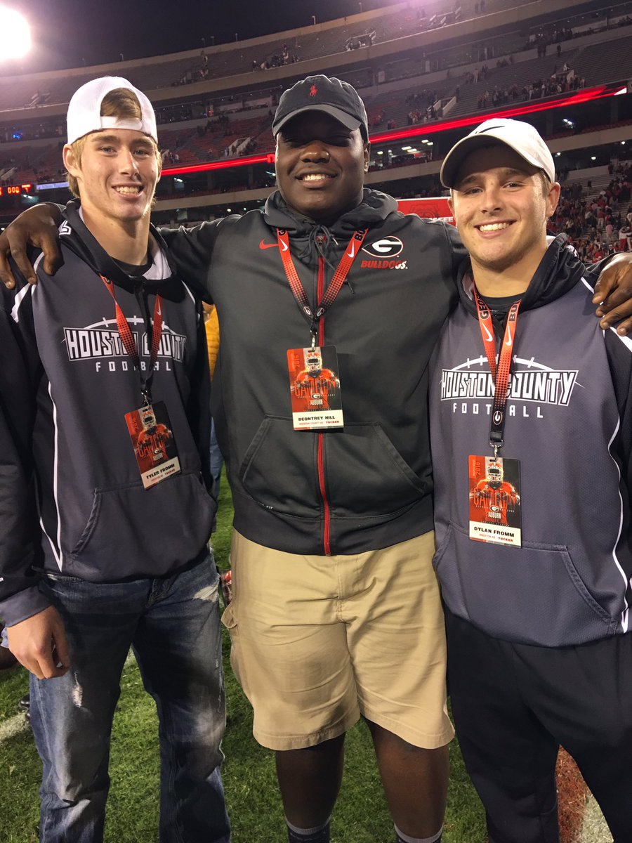 Tyler Fromm (left), Deontrey Hill, Dylan Fromm (right) (photo from Dylan Fromm - Twitter)