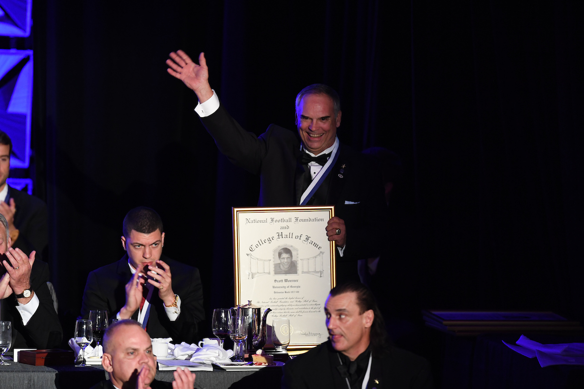 Scott Woerner at Hall of Fame induction ceremony December 6, 2016