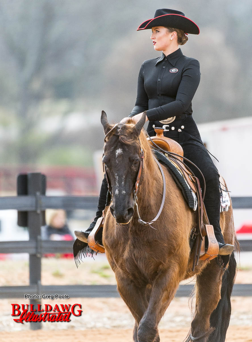 Georgia equestrian team rider and horse competing in weekend doubleheader at UGA Equestrian Complex
