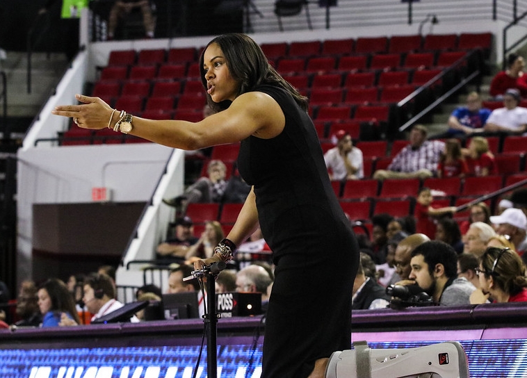 Georgia head coach Joni Taylor during the Bulldogs' game against Alabama at Stegeman Coliseum in Athens, Ga., on Thursday, February 23, 2017. (Photo by Cory A. Cole)