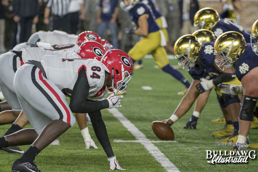 The trenches – Georgia vs. Notre Dame 2017