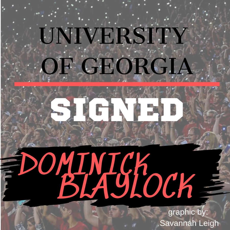 Dominick Blaylock Signs with Georgia. 