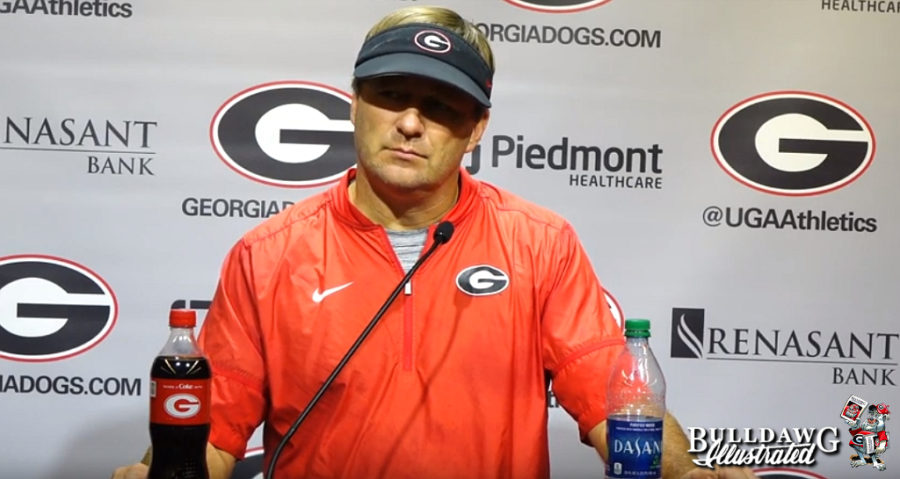 Kirby Smart during Tuesday's post-practice press conference, September 3, 2019.
