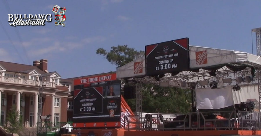 College GameDay set on Myers Quad, UGA campus, Athens, GA, Friday, September 20, 2019
