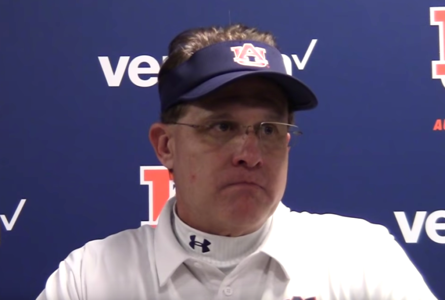 Gus Malzahn during Georgia-Auburn postgame presser, Saturday, November 16, 2019 