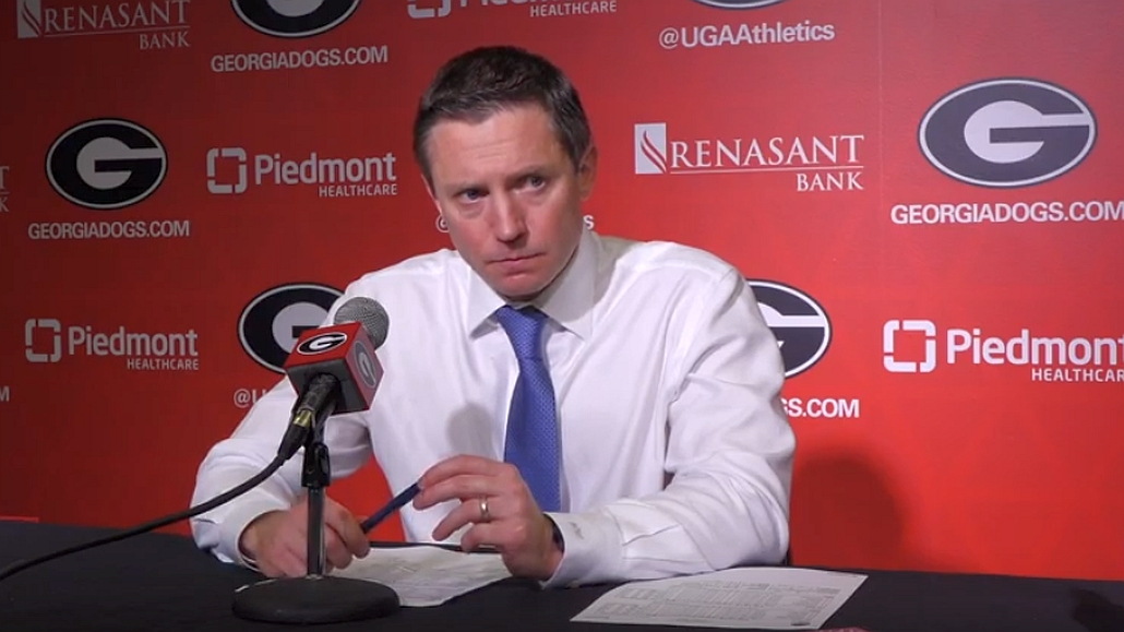 Florida men's basketball head coach Mike White during the Georgia postgame presser on Wednesday, March 4, 2020