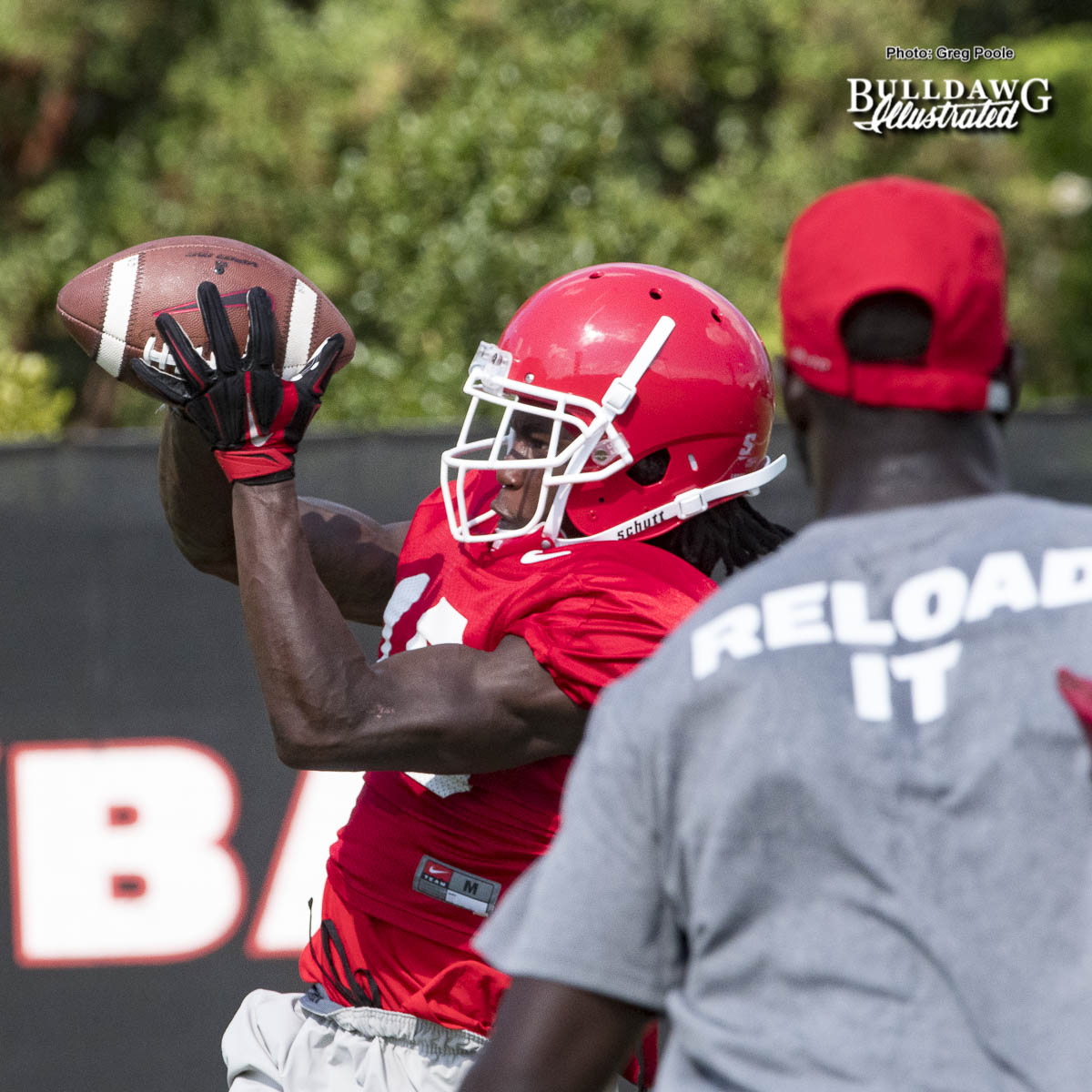 Ahkil Crumpton has great hands like WR Terry Godwin - UGA Fall Camp - Practice No. 20 - Tuesday, August 22, 2017